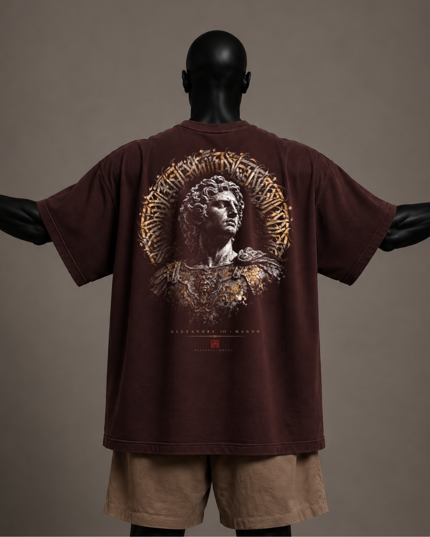 Camiseta Oversized Masculina Alexandre Magno — MOTUS