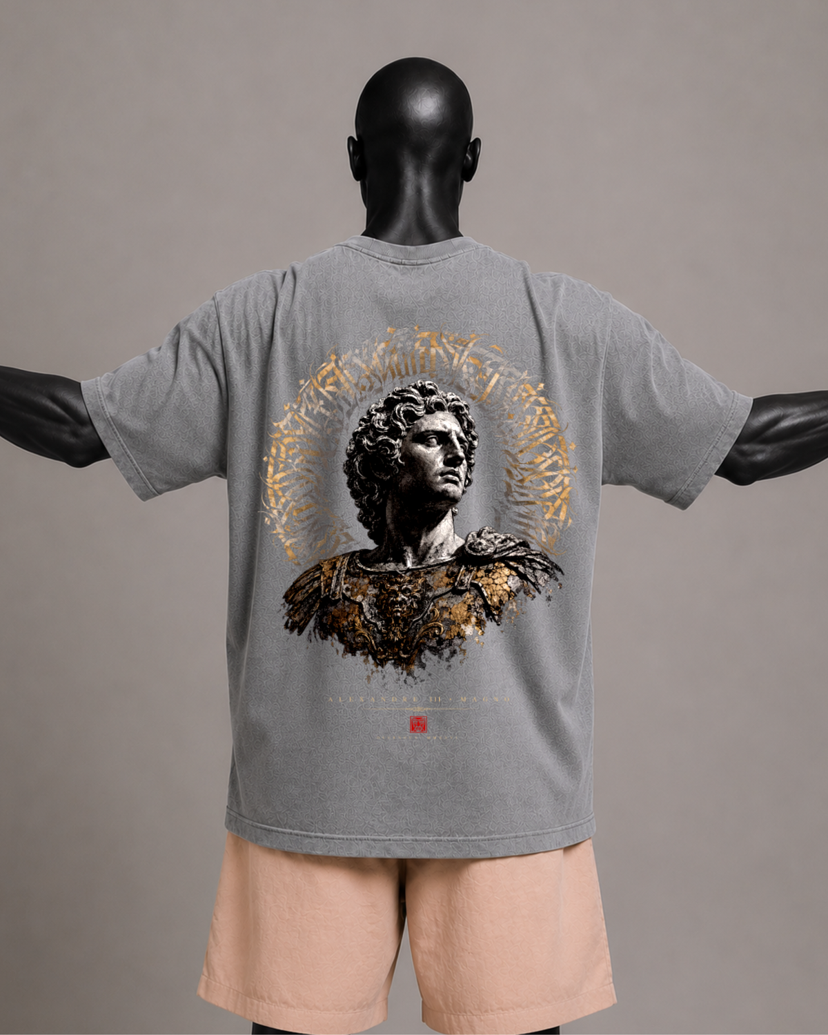 Camiseta oversized masculina Alexandre Magno MOTUS — vista de frente