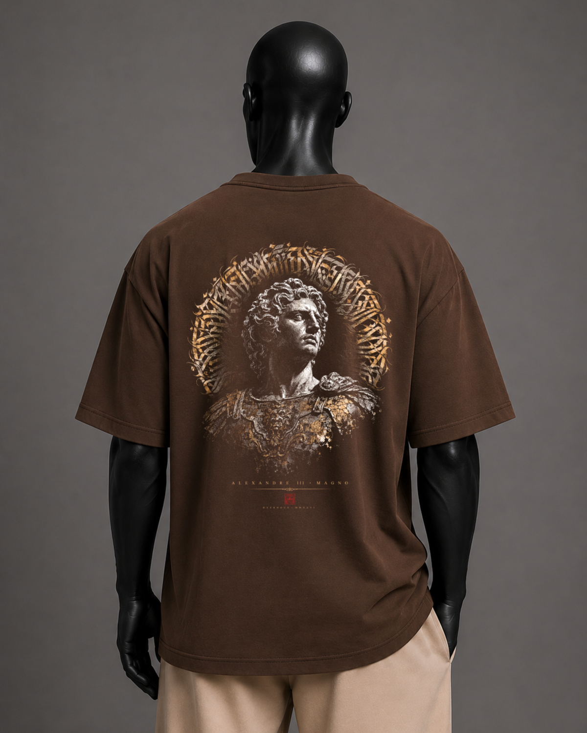 Camiseta oversized masculina Alexandre Magno MOTUS — detalhe 2