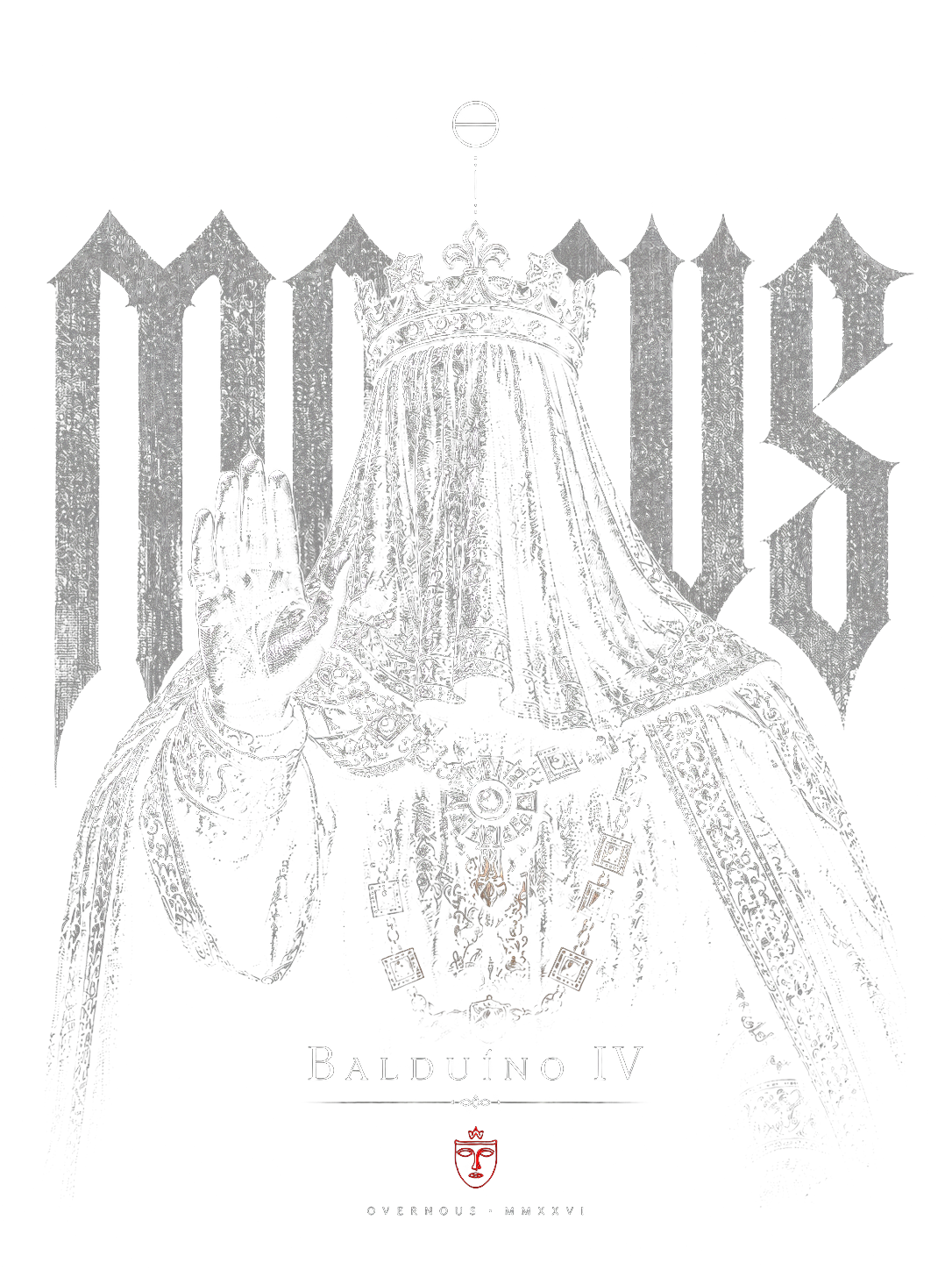 Camiseta oversized masculina Balduíno IV MOTUS — detalhe 7