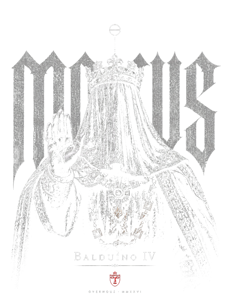 Camiseta oversized masculina Balduíno IV MOTUS — detalhe 7