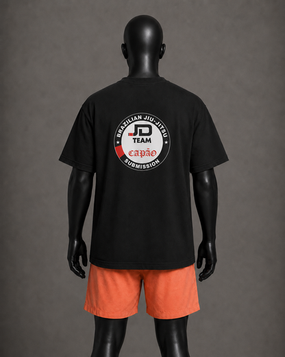 Camiseta oversized masculina Agua e Porrada Adulto — detalhe 1