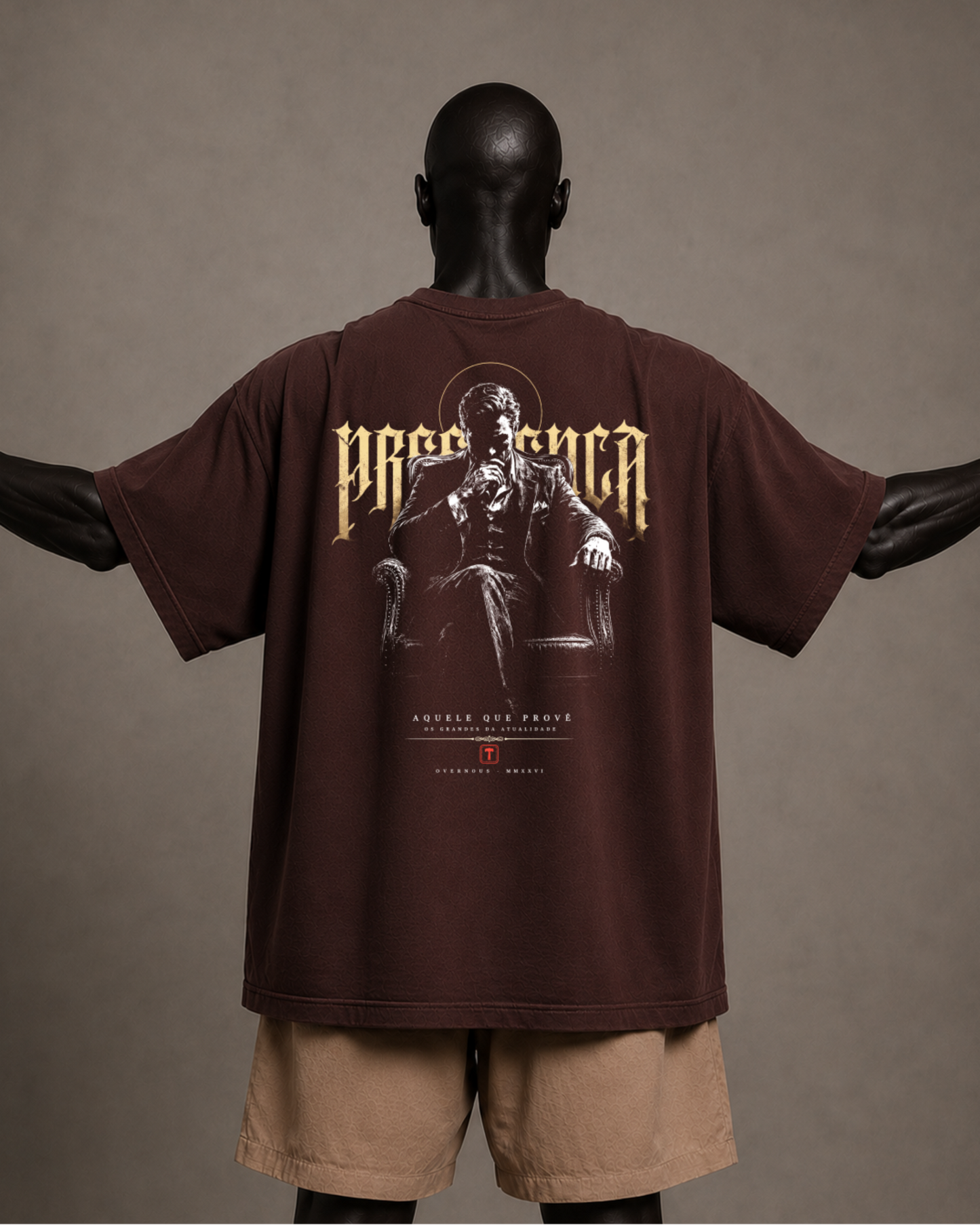 Camiseta Oversized Masculina Aquele que Provê — PRESENÇA