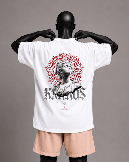 Camiseta oversized masculina Helena de Troia ΚΑΛΛΟΣ — detalhe 1