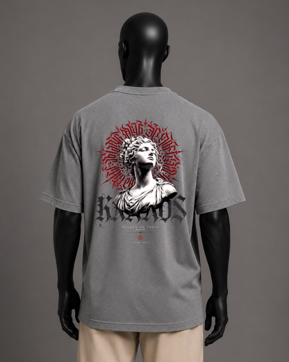 Camiseta oversized masculina Helena de Troia ΚΑΛΛΟΣ — detalhe 2